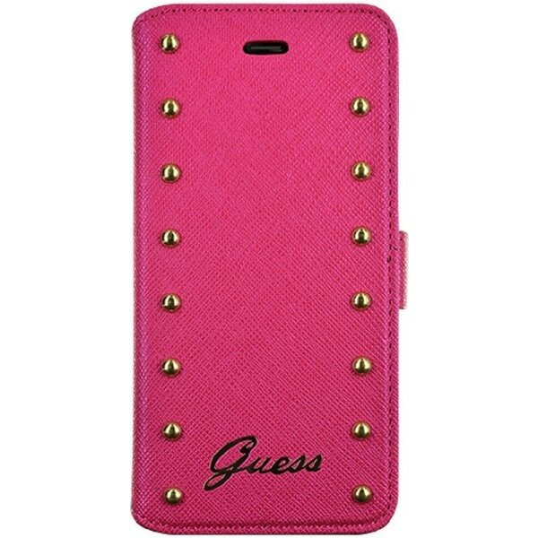 GUESS grāmatiņas tipa maciņš GUFLBKP6LSAP IPHONE 6 PLUS melns