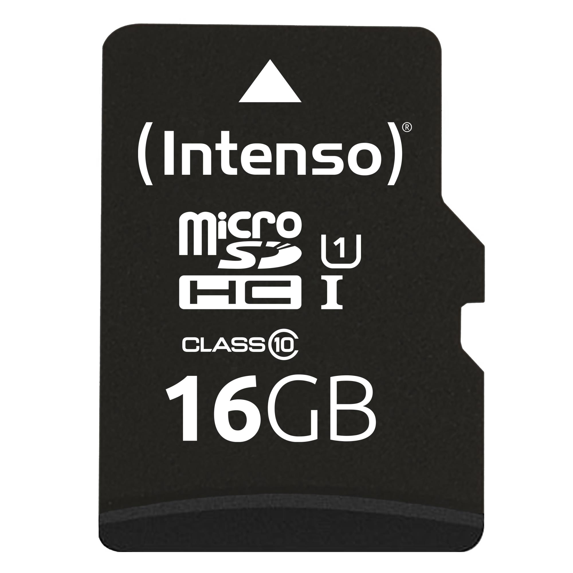 Atmiņas karte Micro SDHC 16GB UHS-I ar adapteri Intenso