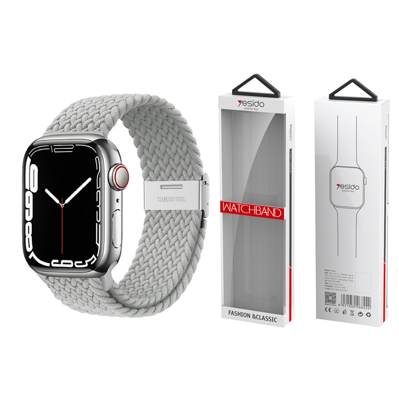 YESIDO WB23 Apple Watch pīta siksniņa 42/44/45 sudrabs