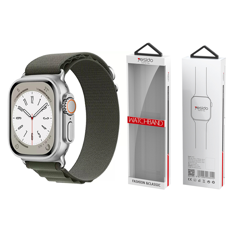 YESIDO WB24 Apple Watch sporta siksniņa 38/40/41 pelēks