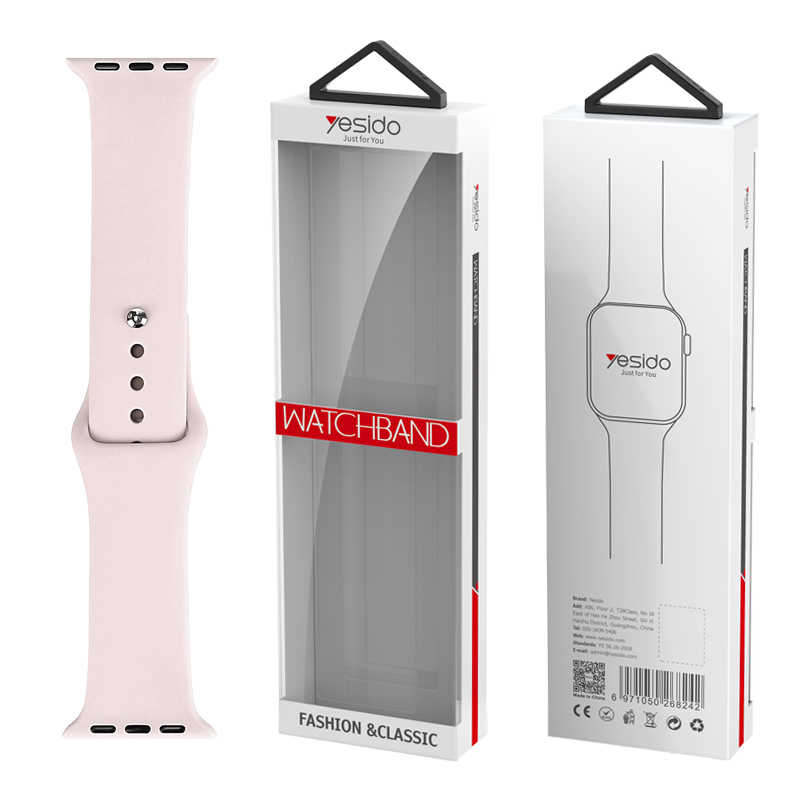 YESIDO WB44 silikona siksniņa iWatch L 38/40/41 (97+132) #17 smilšu