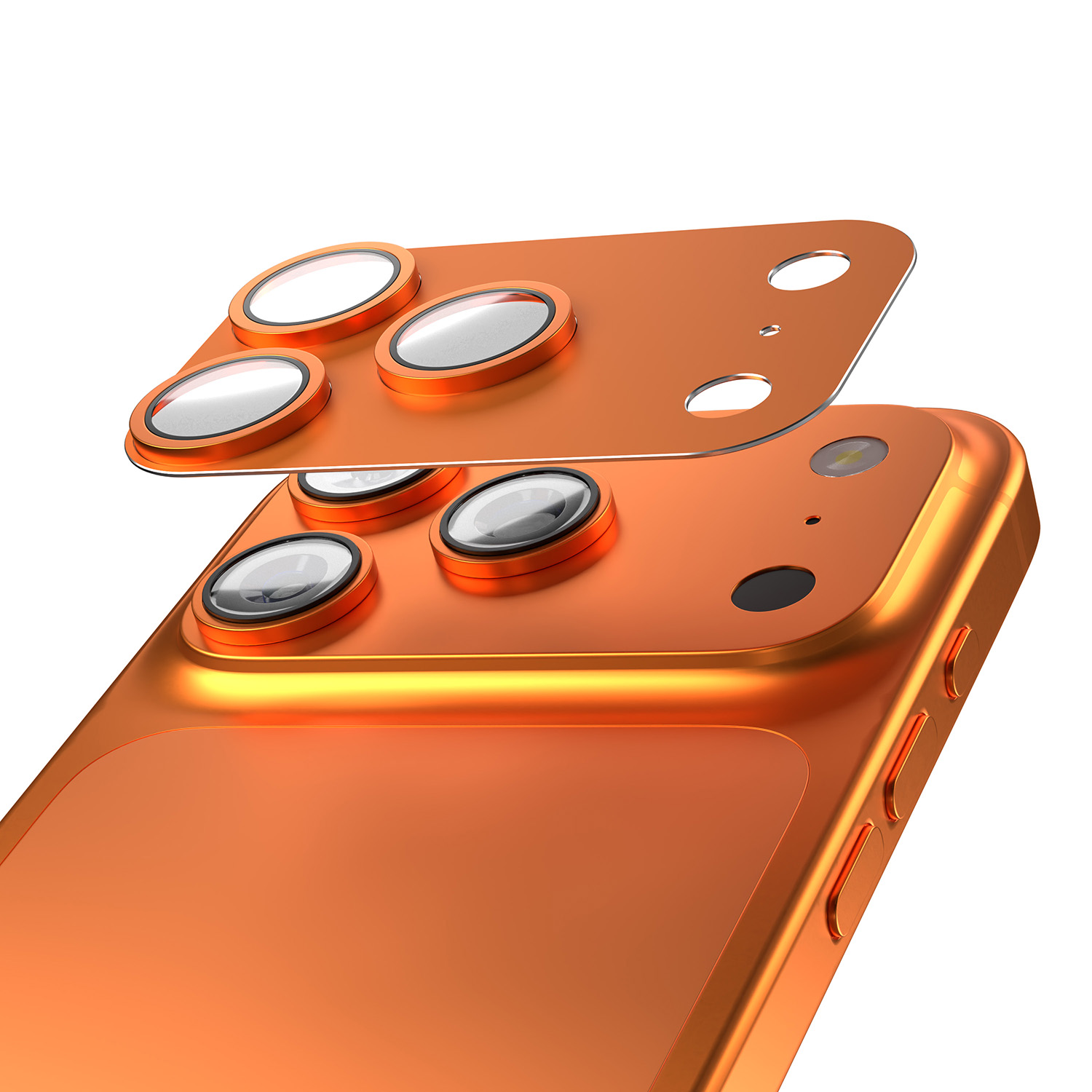 Etteri full camera lens guard for iPhone 17 Pro Max oranžs