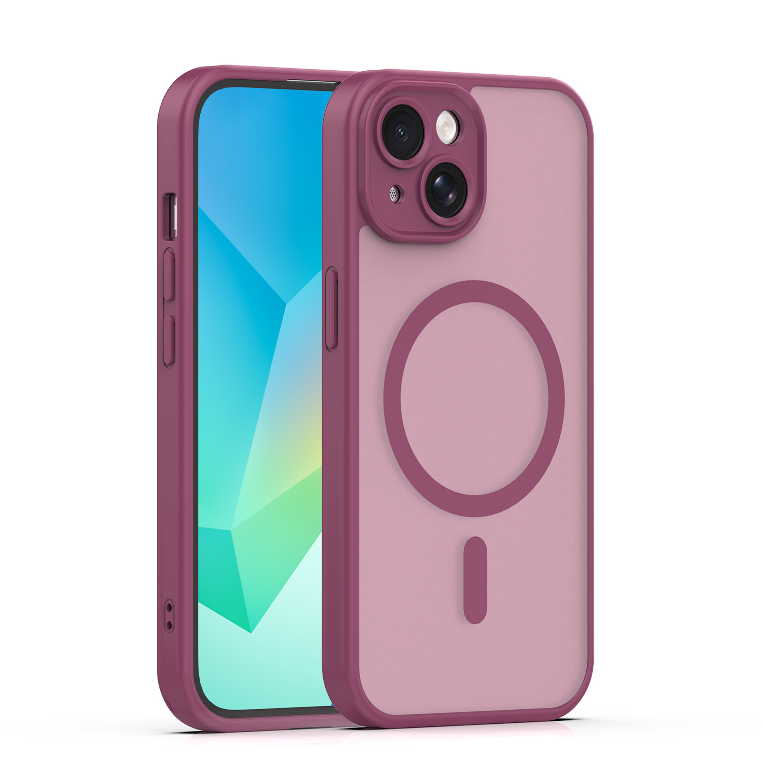 Mag Matt maciņš iPhone 14 6,1" bordo