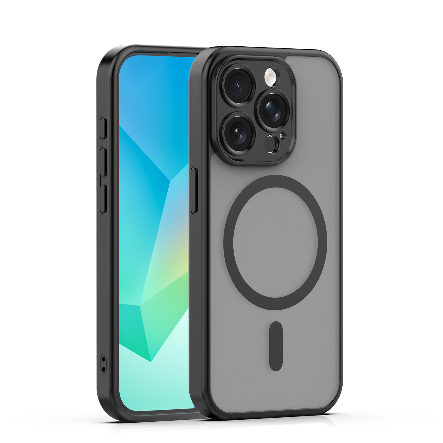 Mag Matt maciņš iPhone 15 Pro 6,1" melns