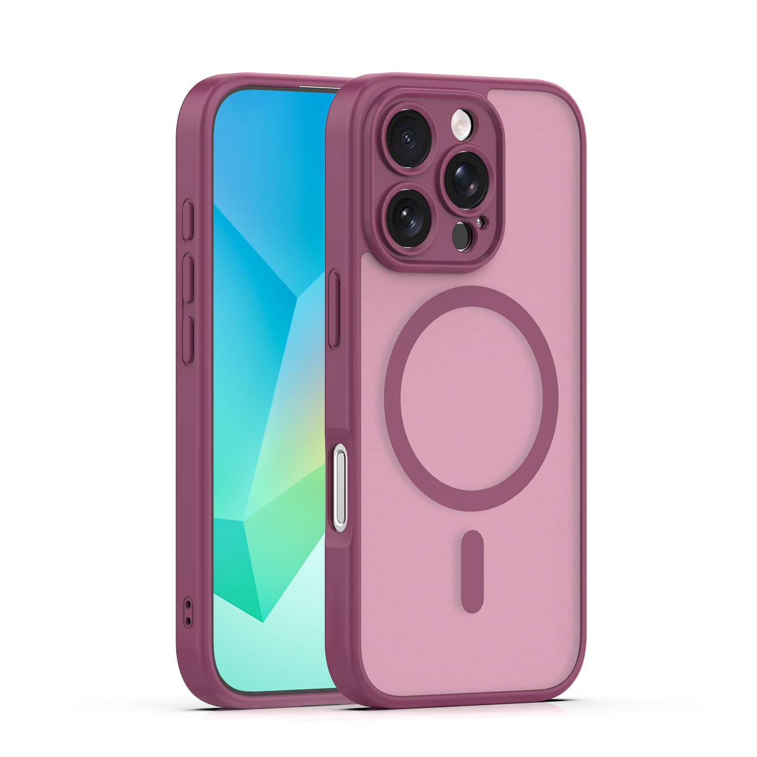 Mag Matt maciņš iPhone 16 Pro 6,3" bordo