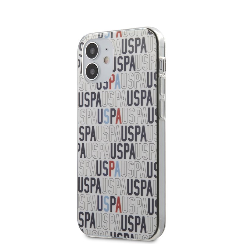 US Polo USHCP12MPCUSPA6 iPhone 12/12 Pro 6,1" viedtālruņa apvalks - balts Logo Mania Collection