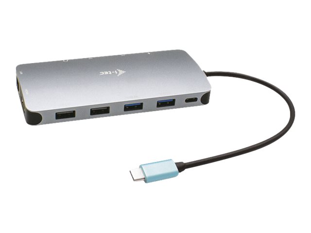 I-Tec USB-C Metal Nano dokstacija 3 ekrāni PD