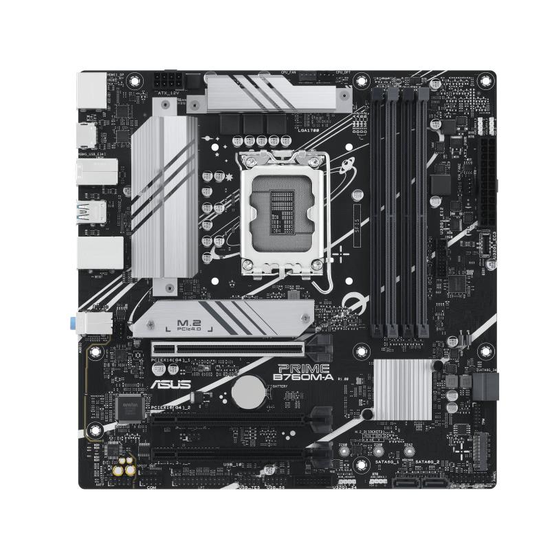 Mātesplate ASUS Intel B760 LGA1700 Micro-ATX DDR5 4 sloti