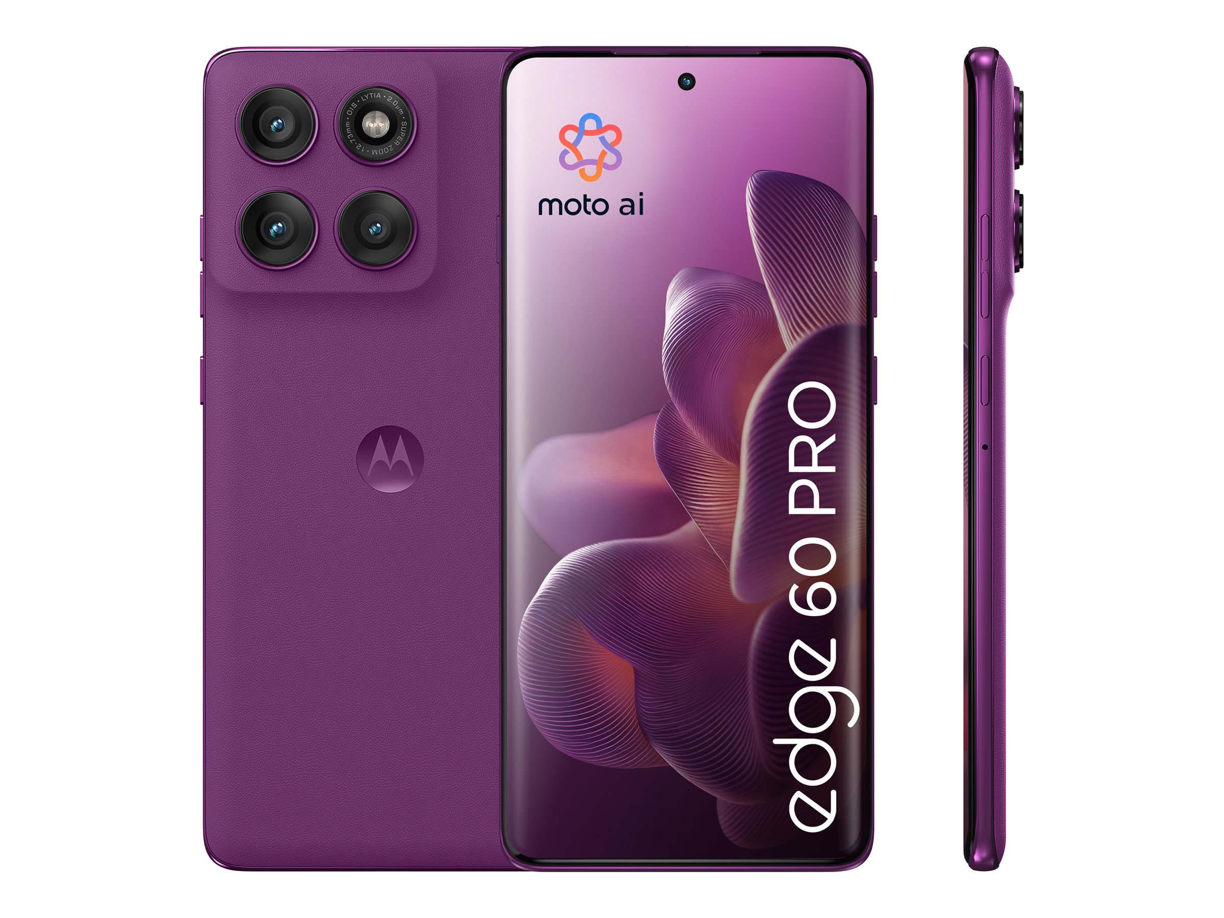 Motorola Edge 60 Pro 12/512GB 6.67" Grape mobilais tālrunis