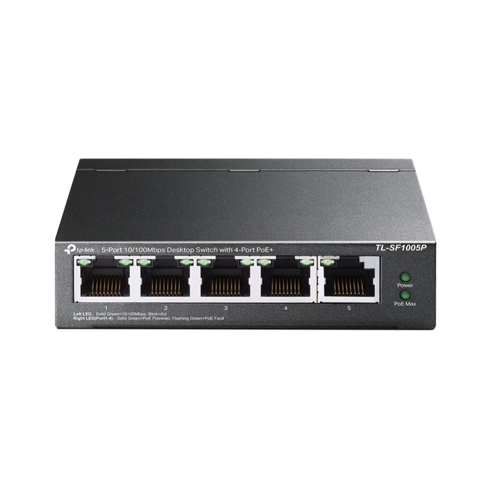 TP-Link TL-SF1005P komutators, 5x10/100, 4xPoE