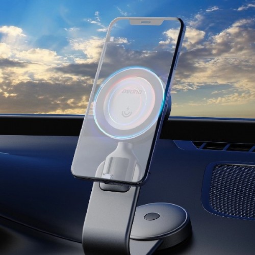 Automašīnas turētājs Dudao "F21 Pro" Melns (15W / Magsafe saderīgs) (magnētisks / lipīgs paliktnis)