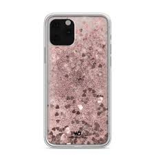 HAMA WHITE DIAMONDS Mirdzošs maciņš IPHONE 11 PRO HEARDS rozā zelta