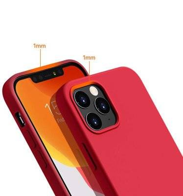 Silikona maciņš IPHONE 12 PRO MAX sarkans