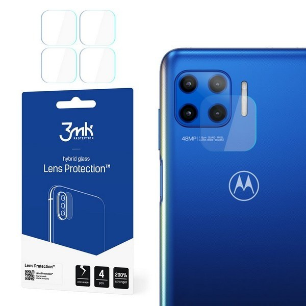 Hibrīda stikls 3MK Hibrīda stikls kameras MOTOROLA MOTO G 5G PLUS priekš kamerai 4 gab.