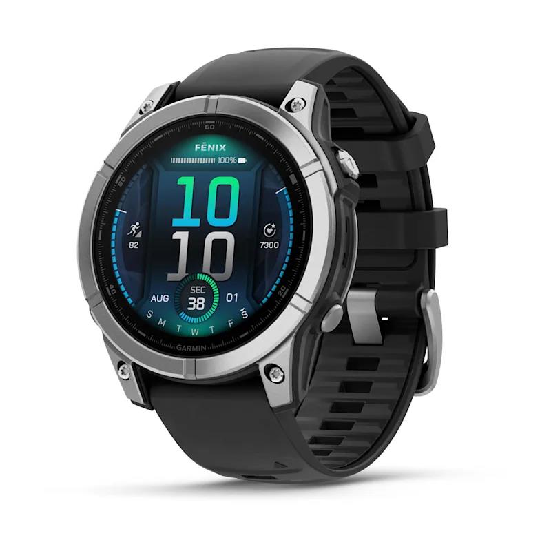 Viedpulkstenis Garmin Fenix E Steel melns
