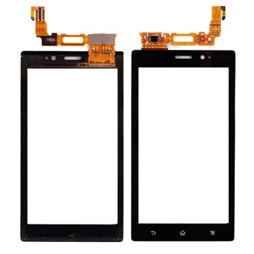 Touchscreen Saderīgs ar Sony Xperia MT27i Melns HQ