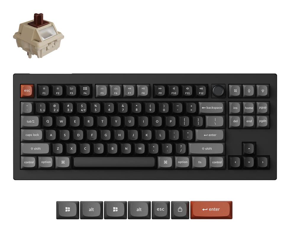 Bezvadu tastatūra KEYCHRON V3 Ultra melna