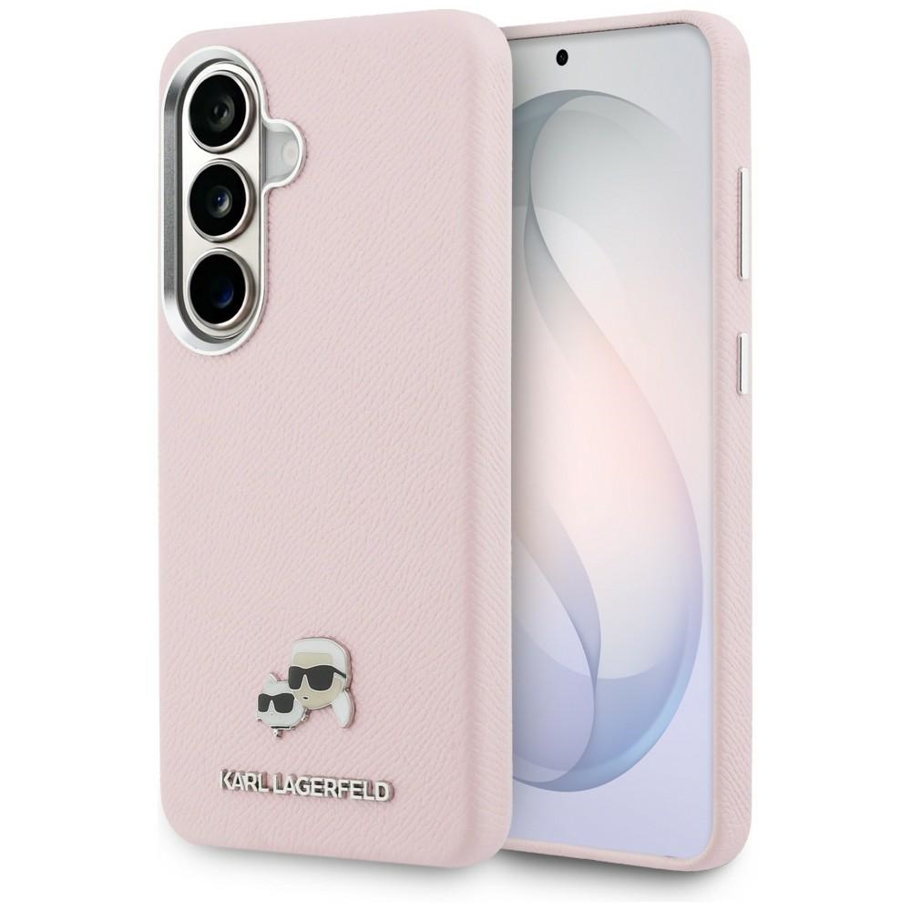 Karl Lagerfeld maciņš Saffiano KC Metal Logo MagSafe Samsung Galaxy S26 Plus rozā