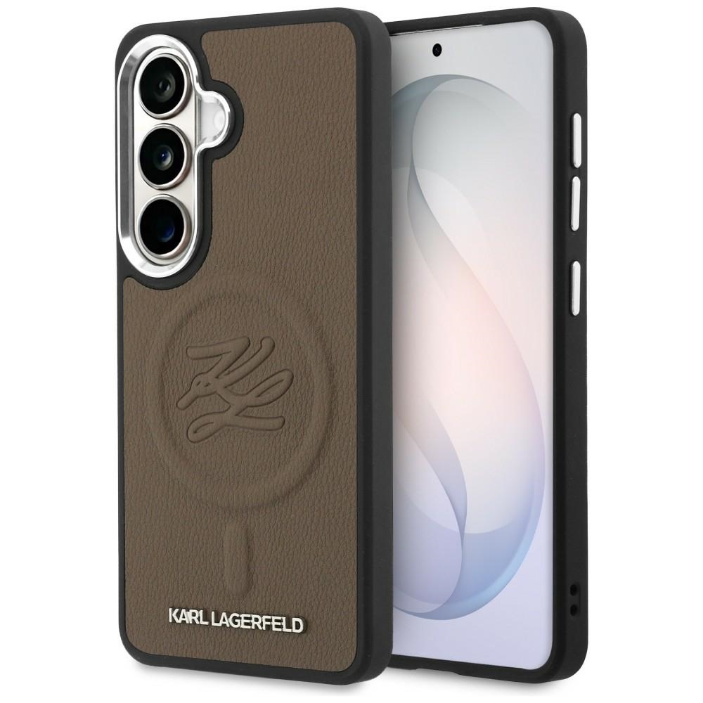 Karl Lagerfeld maciņš Embossed Ring Initials MagSafe Samsung Galaxy S26 Plus brūns
