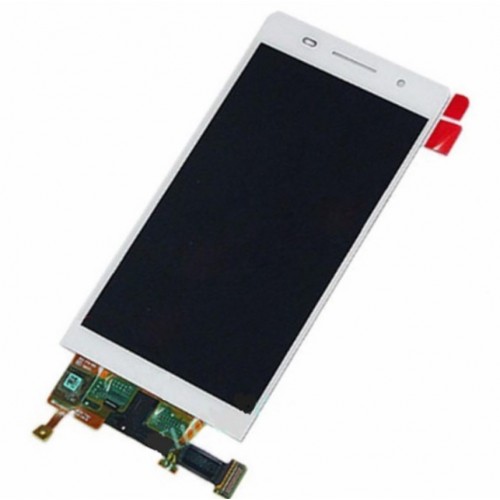 LCD Displejs Saderīgs ar Huawei Ascend P6 Balts HQ