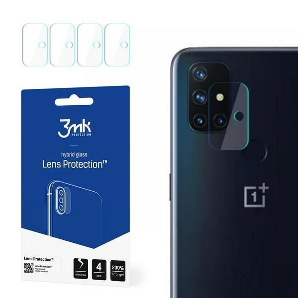 3MK Hibrīda stikls kameras ONEPLUS NORD N10 5G Hibrīda stikls priekš 4 gab. kamerai