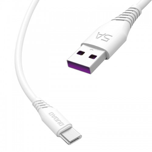 USB Kabelis Dudao L2T balts Type-C 100cm (līdz 5A)