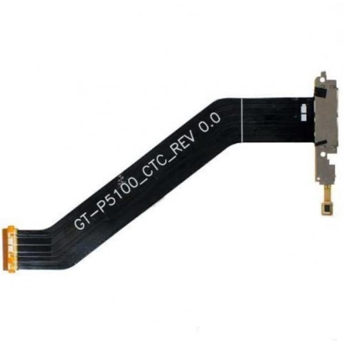 Charging Port Saderīgs ar Samsung P5100 Tab 2 10.1'' Ar Flex OEM
