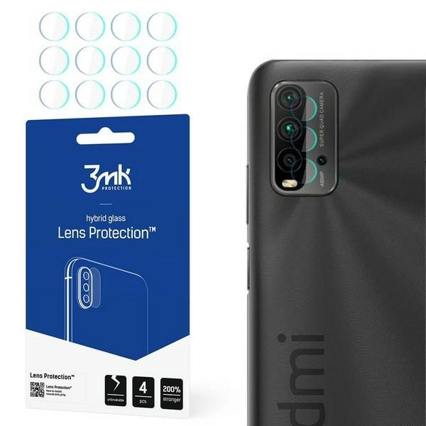 3MK FLEXIBLE GLASS LENS hibrīda stikls PROTECT XIAOMI REDMI 9T 4 gab. kamerai