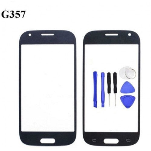 Outer Screen Glass Saderīgs ar Samsung G357Ace Lite LTE Balts HQ