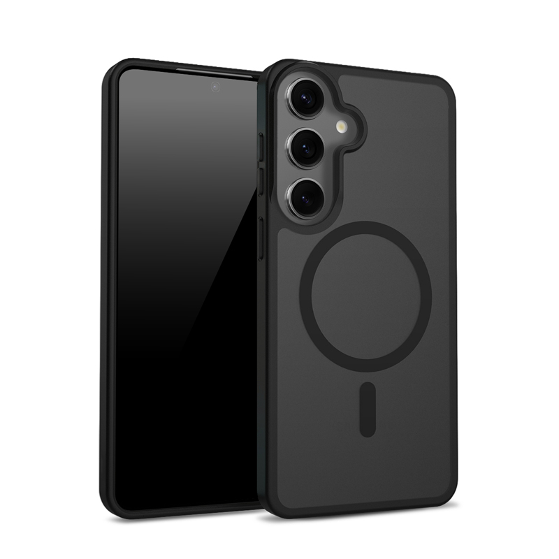 Crong Hybrid Matte Magnetic - MagSafe Case Samsung Galaxy S24 (melns)
