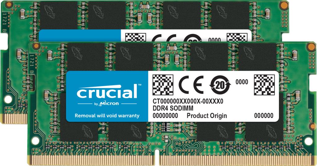 Portatīvā datora atmiņa CRUCIAL 32GB (2x16GB) DDR4 PC25600 SO-DIMM