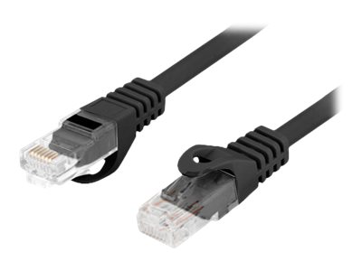 LANBERG Patchcord cat.6 UTP 0.5m melns