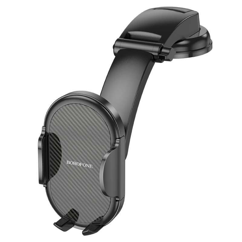 Automašīnas tālruņa turētājs Borofone BH73 (instrumentu panelis), melns