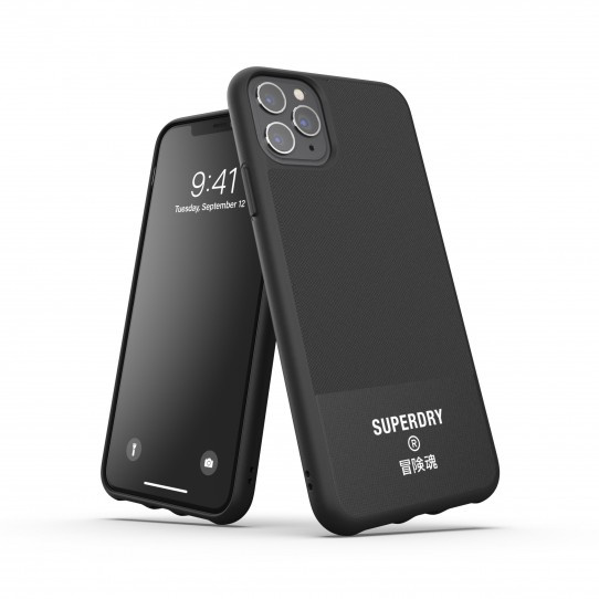 SUPERDRY Formēts maciņš CANVAS IPHONE 11 PRO MAX melns