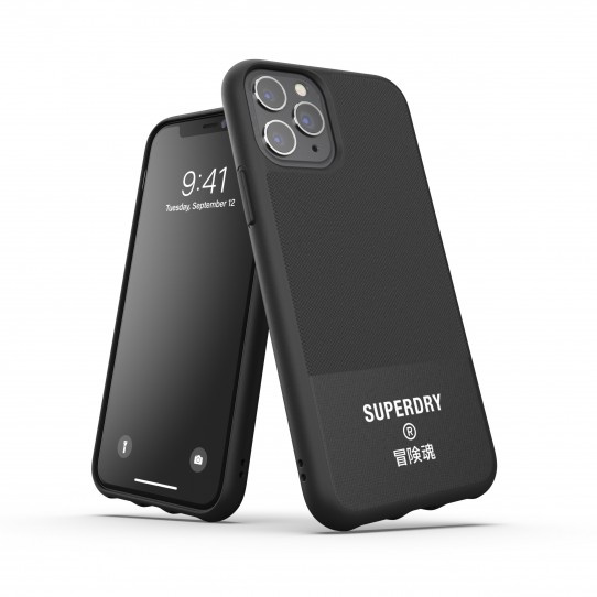 SUPERDRY Formēts maciņš CANVAS IPHONE 11 PRO melns