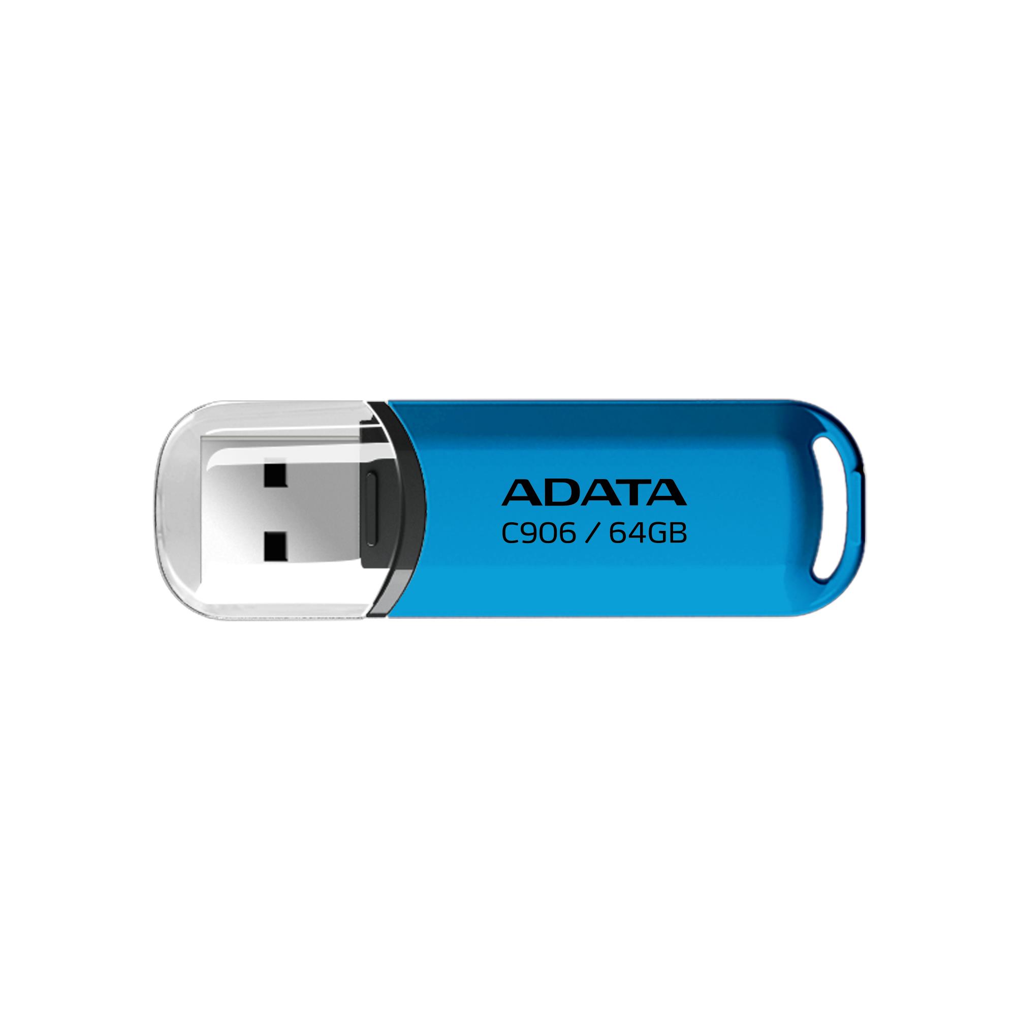 USB zibatmiņa USB2 64GB zila A-Data C906