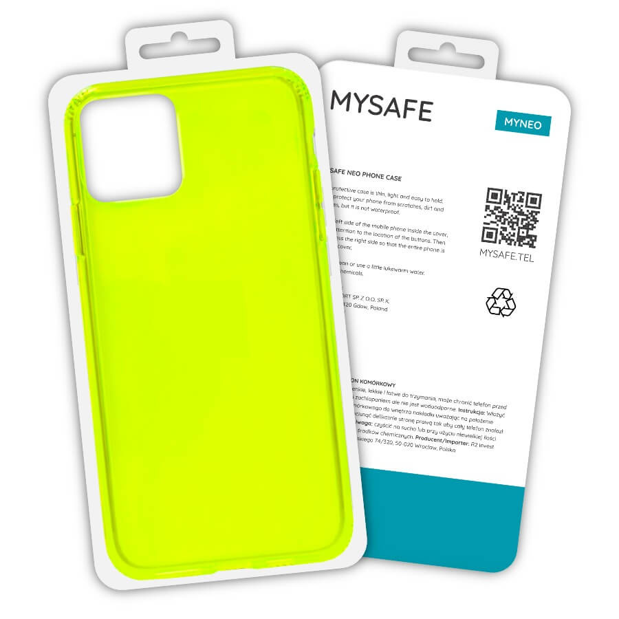 MYSAFE Maciņš NEO IPHONE 12/12 PRO dzeltens BOX