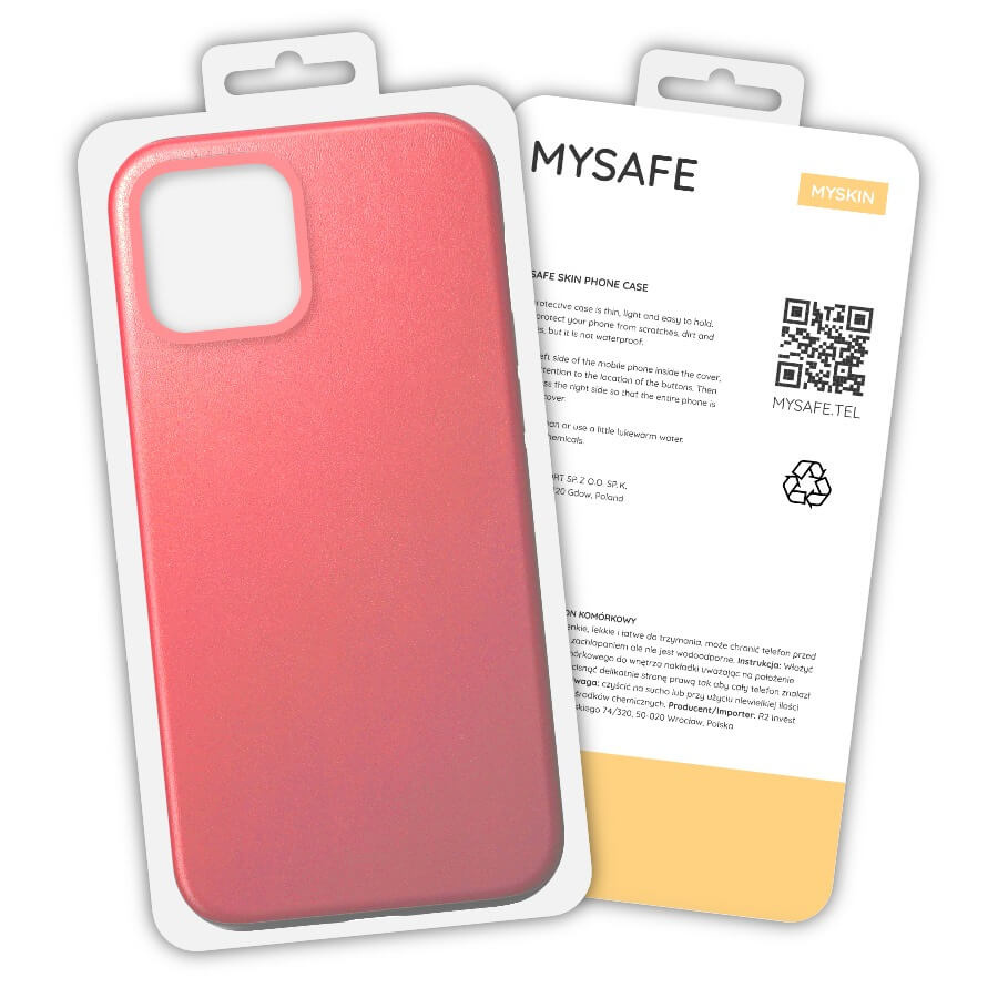 MYSAFE Maciņš SKIN IPHONE 13 MINI koraļļu BOX