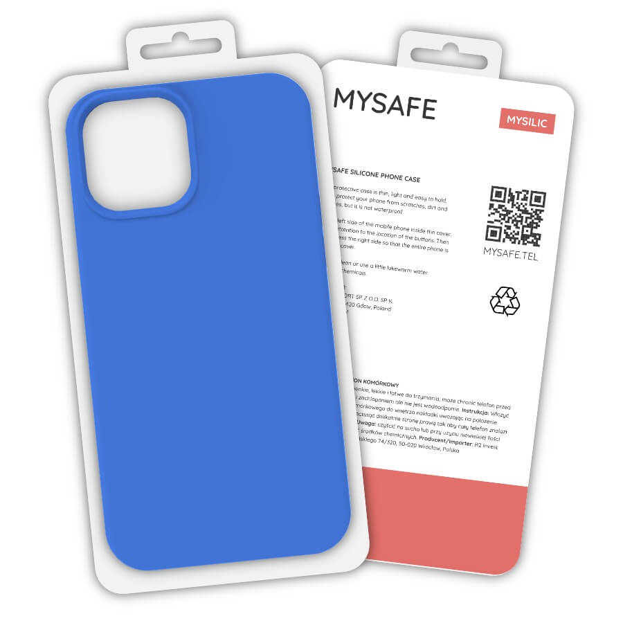 MYSAFE silikona Maciņš IPHONE 13 PRO MAX zils BOX