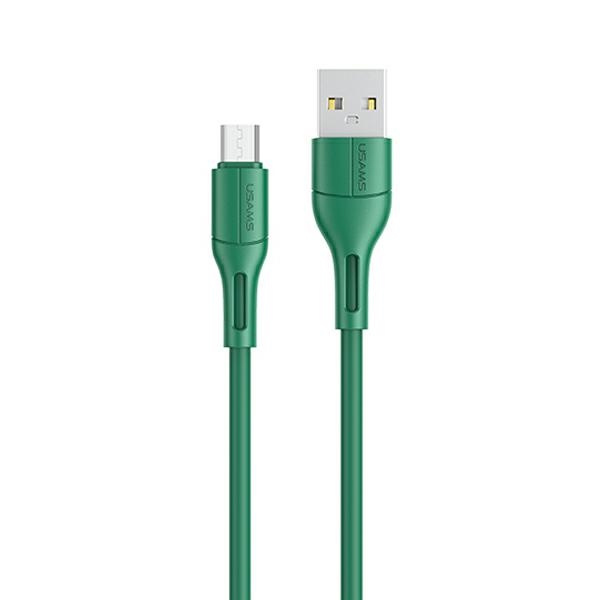 USAMS Kabelis U68 MICROUSB 2A FAST CHARGE 1M zaļš SJ502USB04 (US-SJ502)