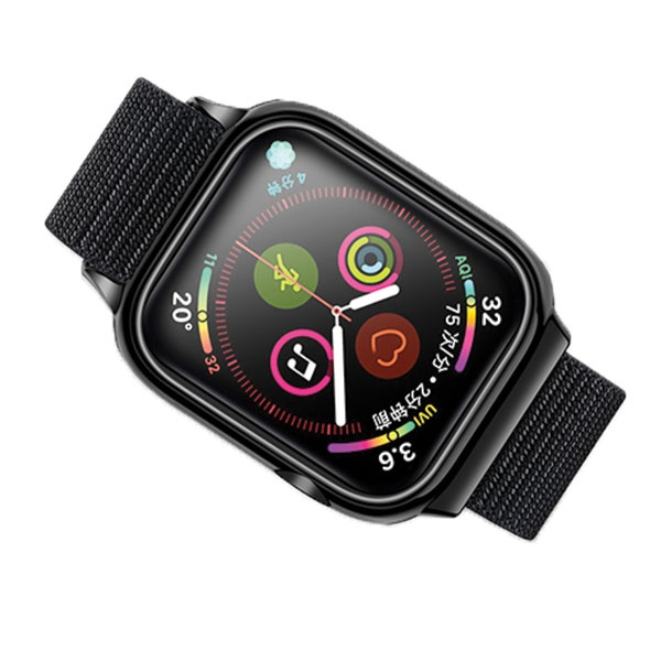 USAMS Siksniņa ar maciņu APPLE WATCH 4/5/6/7/ SE 40/41MM. melns ZB73IW1 (US-ZB073)