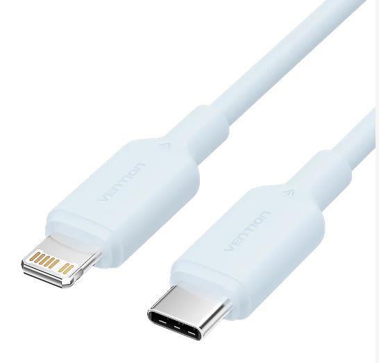 Kabelis USB-C uz Lightning 1m zils Vention