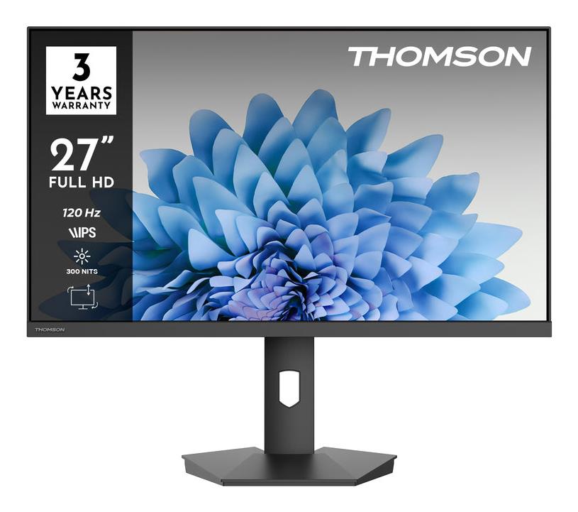 Monitors THOMSON 27" 1920x1080 Full HD plakans