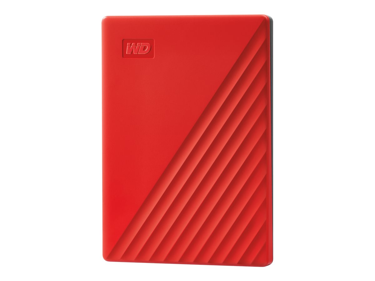 WD My Passport 2TB portatīvais HDD sarkans