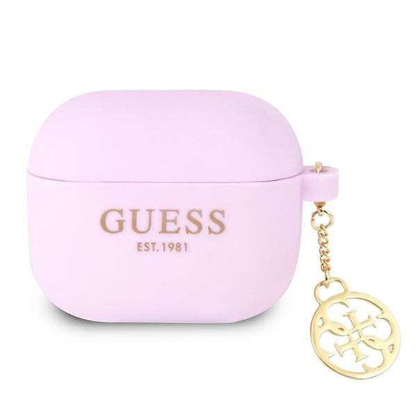 Guess GUA3LSC4EU AirPods 3 maciņš violets/violets Charm 4G Collection