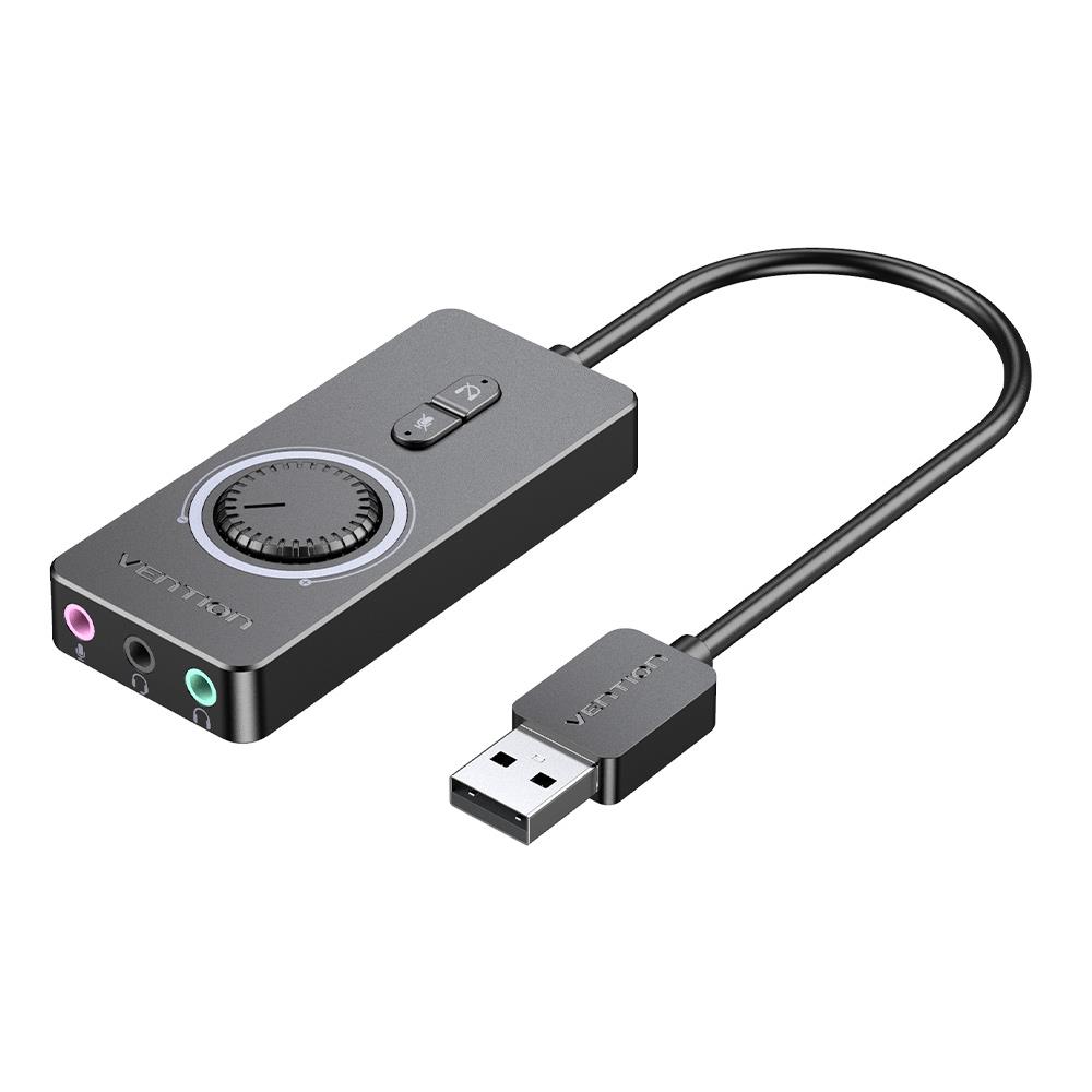 USB skaņas kartes adapteris 0.15m Vention