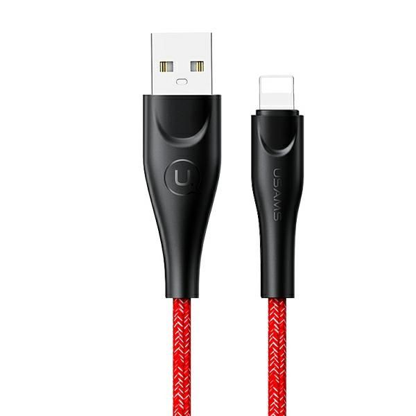 USAMS PĪTS KABELIS U41 LIGHTNING FAST CHARGE 3M SARKANS SJ397USB02 (US-SJ397)