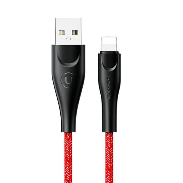 USAMS PĪTS KABELIS U41 LIGHTNING/USB FAST CHARGE 1M SARKANS SJ391USB02 (US-SJ391)