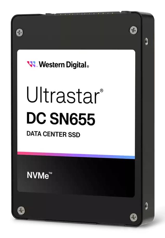 Western Digital Ultrastar DC SN655 SSD disks 3.84TB PCIe Gen4 NVMe TLC U.3 6800/2600 MB/s