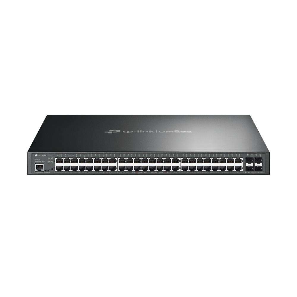 Komutators TP-LINK Omada TL-SG3452P L2+ 48x10/100/1000Base-T 4xSFP PoE+ 48 portu 384W